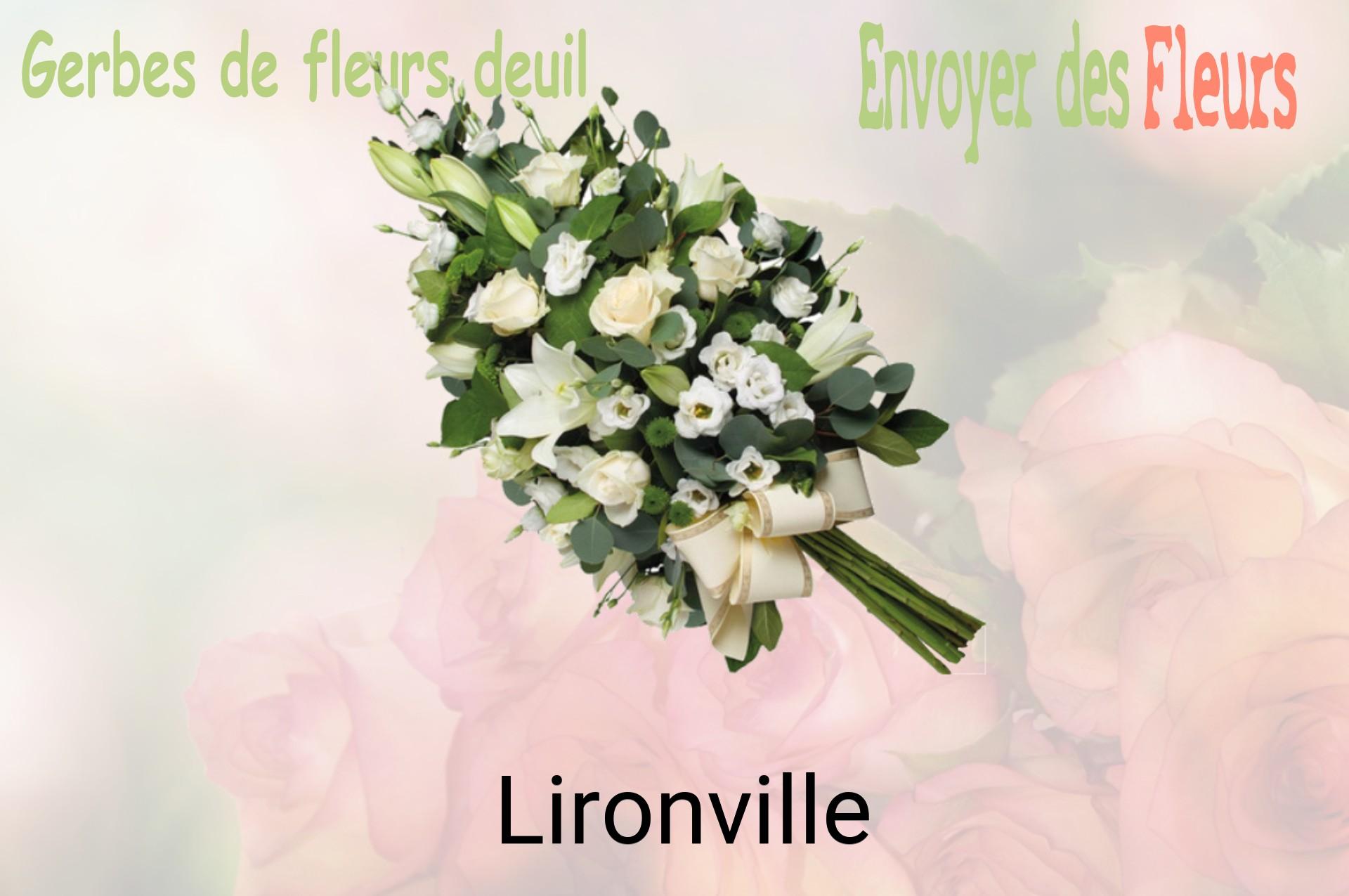 Gerbe de fleurs de deuil livrée à Lironville